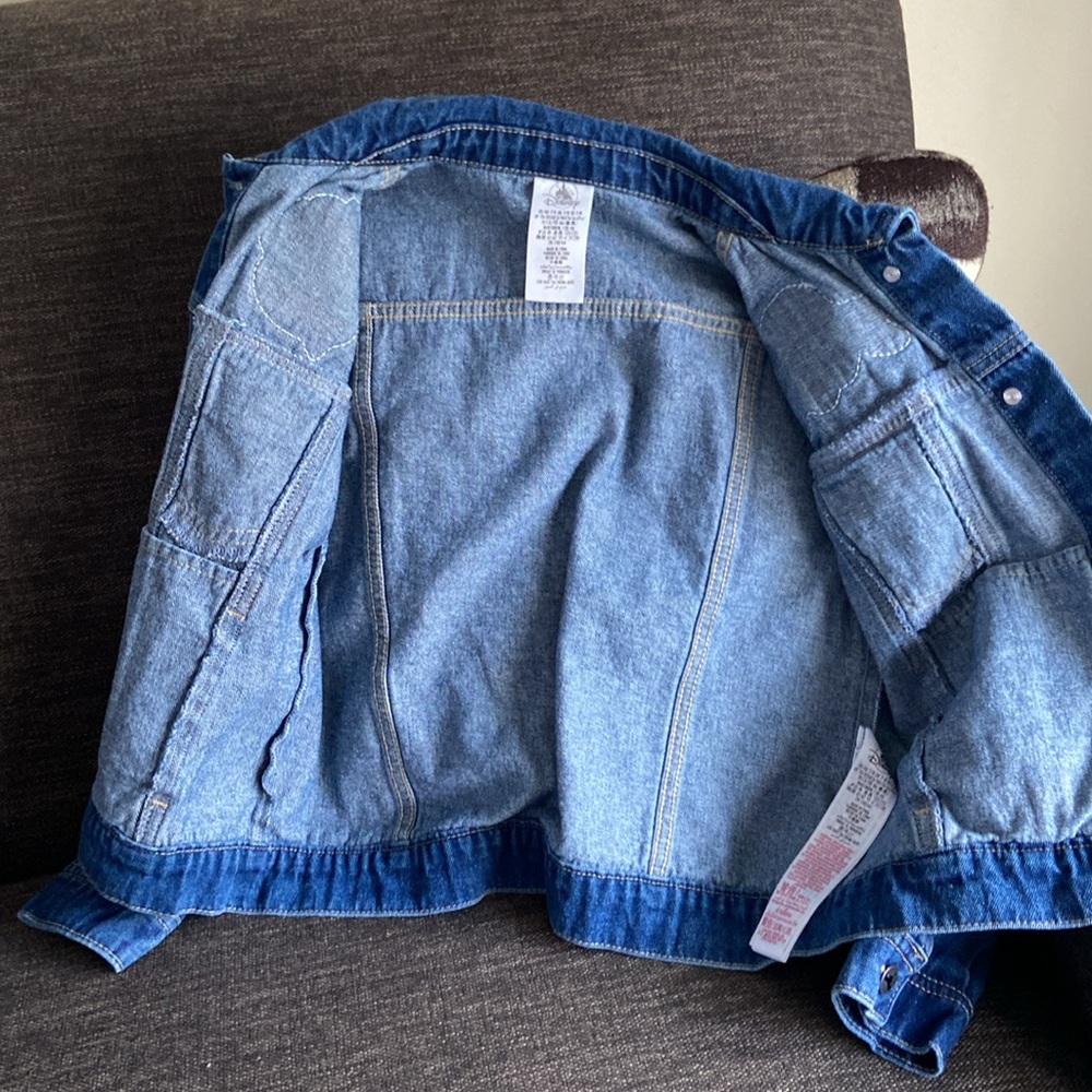 Disney store ily 4ever girls Belle denim jacket size 7/8 EUC! - Picture 6 of 12